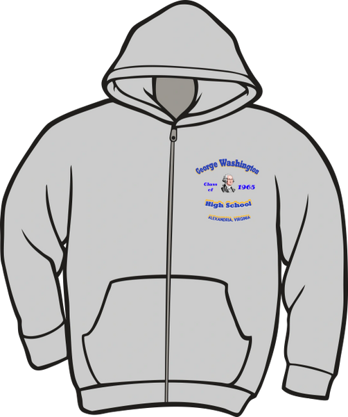 GW High School Class Zippered Hoodie