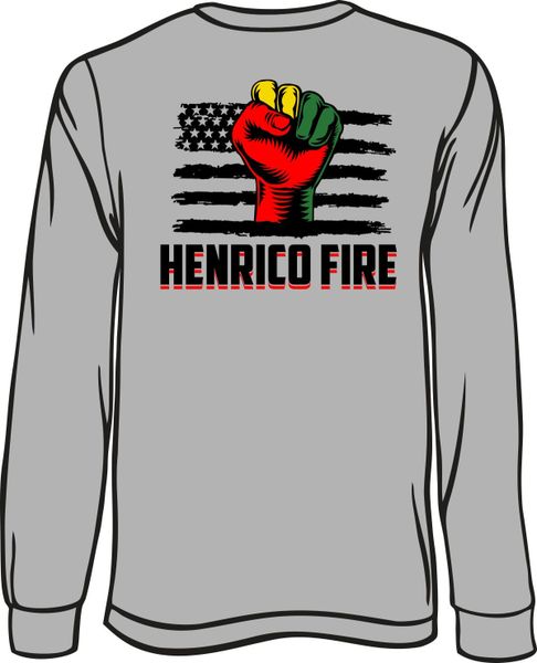 Henrico Fire Juneteenth Long-Sleeve T-Shirt