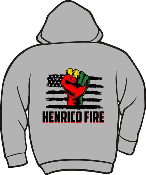 Henrico Fire Juneteenth Heavyweight Zip Hoodie