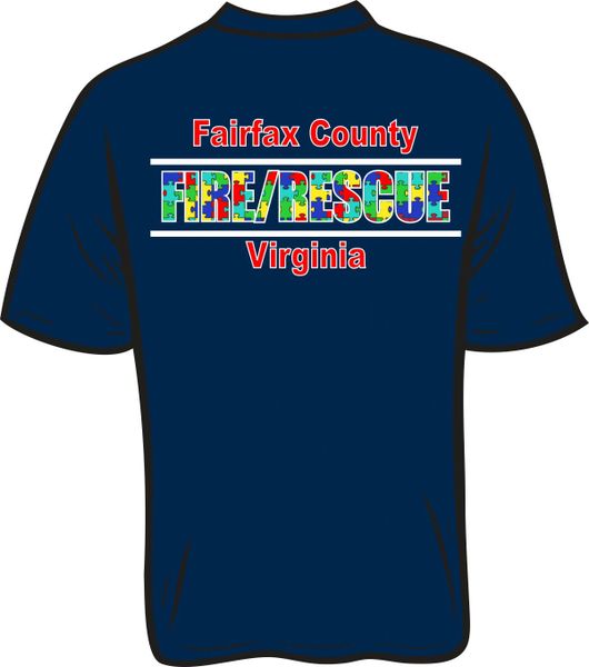 Fairfax County Fire & Rescue Autism T-Shirt