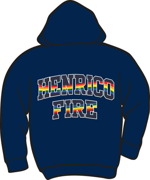Henrico Fire Pride Lightweight Zip Hoodie