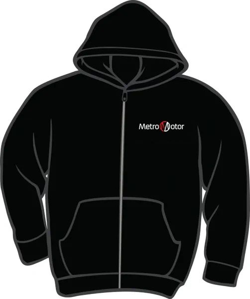 Metro Motor Heavyweight Zip Hoodie