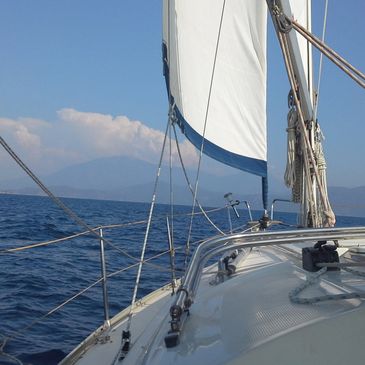 Mavi Yolculuk, yelkenli tekne ile Göcek, Fethiye, rüzgar, güneş