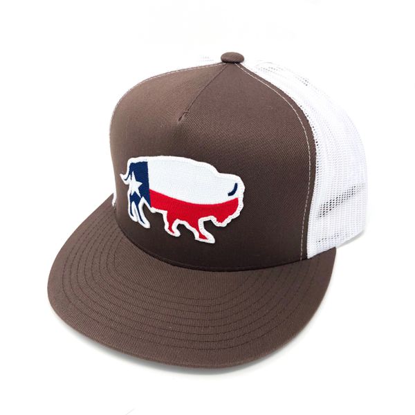 Texas Buffalo - Brown/White | ETB Caps