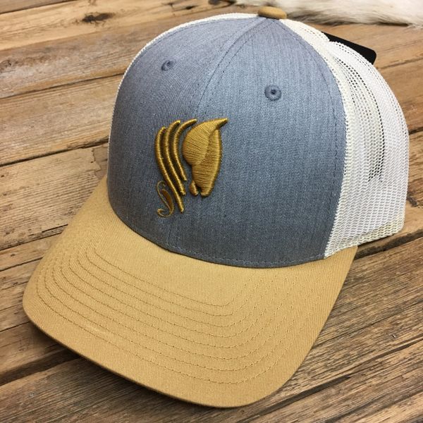 LR - Heather Grey/Birch/Amber Gold | ETB Caps