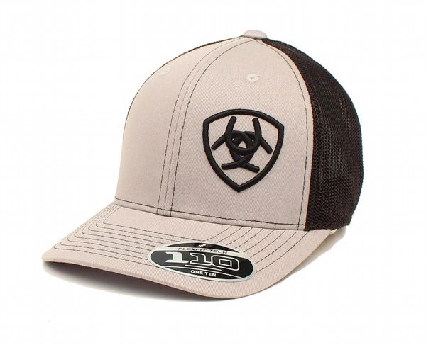 Ariat Grey w/Logo | ETB Caps