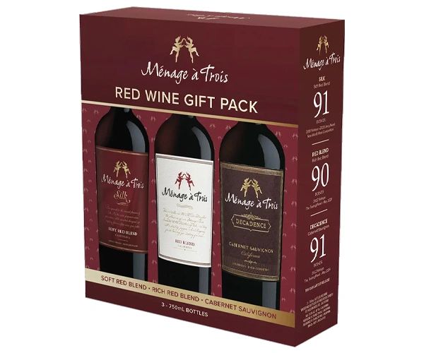 MENAGE A TROIS RED WINE VARIETY 3-PACK 750ML