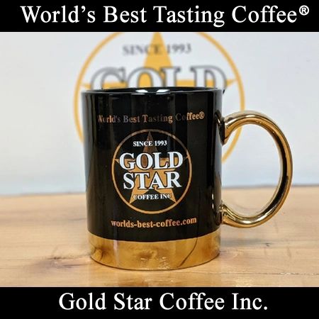 Gold Star Coffee Ceramic Mug