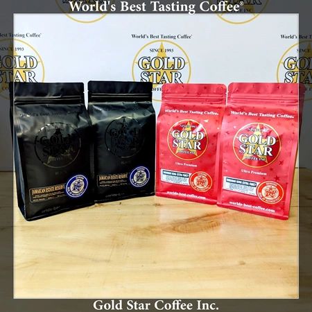 4 lb Jamaican Estate Reserve - Low Acid Coffee & Hawaii Kona Coffee Combo DARK ROAST