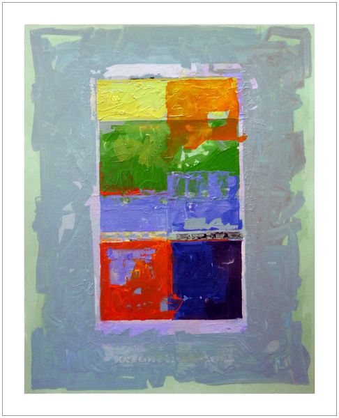 Sold - 1812-01v Train Cars with Feelings no. 2 | JK Thorsen Original Oil