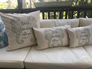 Custom Garment Print Heat Pressed Pillow Covers Without Inserts