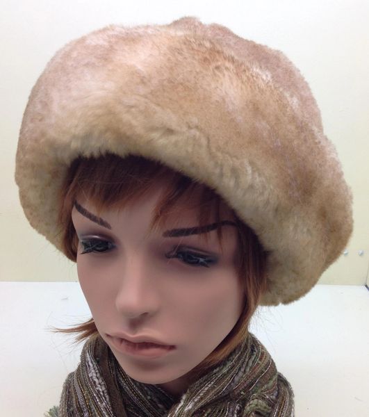 Shearling Round Hat