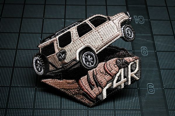 Runner on the Rocks Morale Patch
