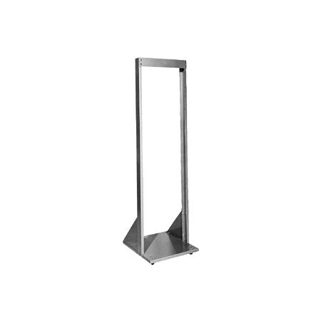 ZZZ Bud Industries Inc. - 71.75" x 19" Open Rack with Chassis Base, Black