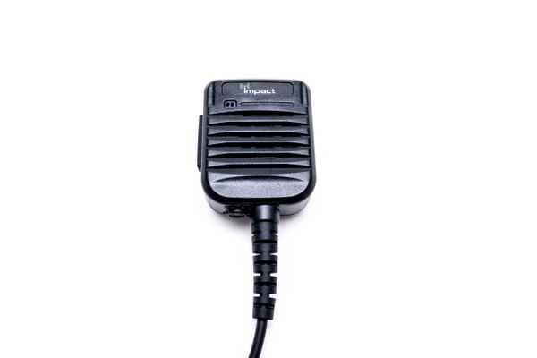M1-PRSM-HD6-WP Impact Waterproof Speaker Mic with 3.5mm Jack w/ RX Volume Reduction Switch On Top