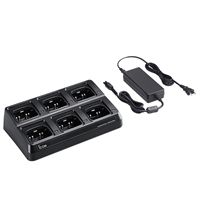 Z BC214 ICOM Six unit charger for F1000 / F2000 radios with the BP279/BP280 battery (includes AC adapter with US plug and cups installed)