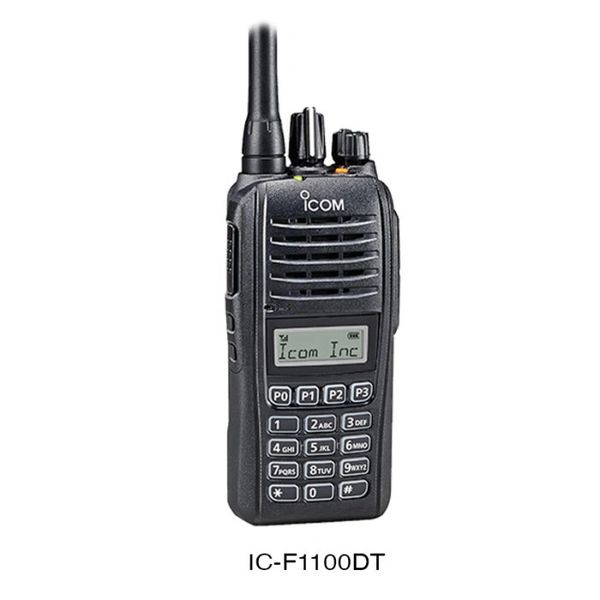 F1100DT 73 USA 136-174MHz IDAS/ANALOG portable with 128 channels, display, full DTMF keypad, includes rapid charger