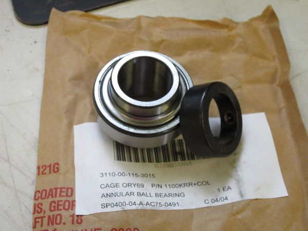 FAFNIR ANNULAR BALL BEARING 1100KRRC1, 3110-00-115-3015 NOS