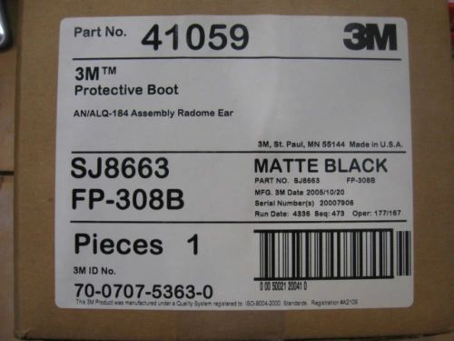 3M 41059 PROTECTIVE BOOT MATTE BLACK NEW IN BOX