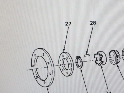 1 M1008 REAR HUB GASKET 327739, 5330-01-076-3009 NOS