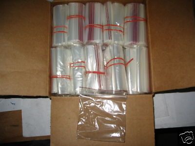 1 BOX OF 1000 PLASTIC ZIP LOCK BAGS 4" X 4" NEW