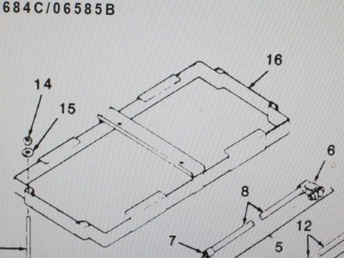 MEP-003A 10 KW GENERATOR BATTERY HOLD DOWN FRAME 416-0642 NOS