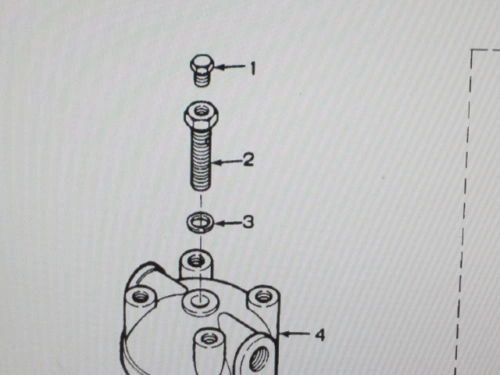 MEP-003A 10 KW GENERATOR FUEL FILTER PASSAGE BOLT 244612 NOS