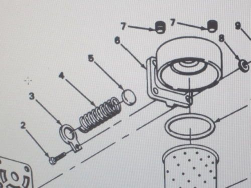 M561 GAMA GOAT OIL FILTER HEAD SPRING 5134477 NOS