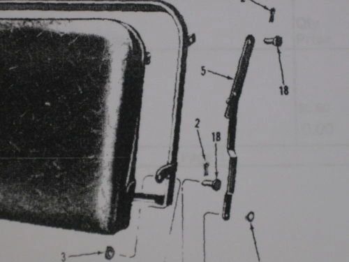 M35 2-1/2 TON PASSENGER SEAT FOLD HINGE 7061295 NOS