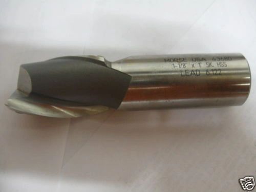 MORSE CUTTING TOOLS END MILL CUTTER 1-1/8" X 1" NEW