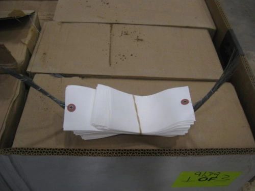 200 WHITE SHIPPING TAGS WITH WIRE ENDS 6.25" X 3.125" NOS