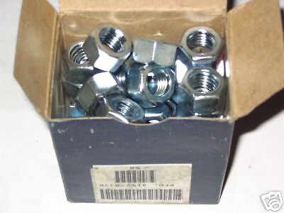 50 ROCKFORD STEEL NUTS 1/2-13 ZINC AND CHROMATE FINISH
