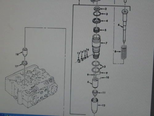 M809 5 TON SERIES FUEL INJECTOR PARTS KIT AR51522 NOS