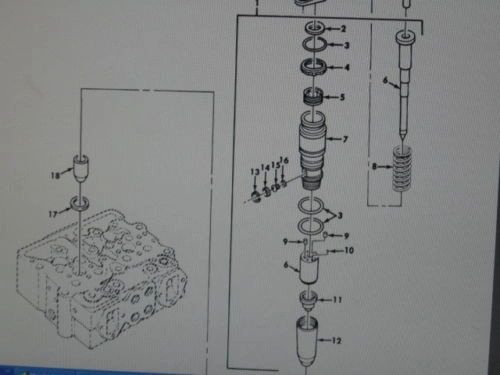 M809 5 TON SERIES FUEL INJECTOR PARTS KIT AR51522 NOS