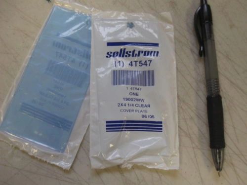24 SELLSTROM OR RADNOR 2 X 4-1/4" CLEAR WELDING COVERS PLATE 4T547 NEW