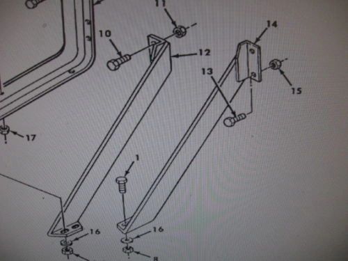 M939 RUNNING BOARD MOUNTING BRACKET 12256030-1, 5340-01-091-1609 NOS