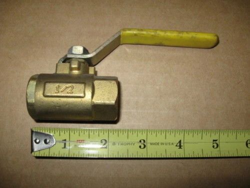 PARKER HANNIFIN 1/2" BRASS BALL VALVE NOS