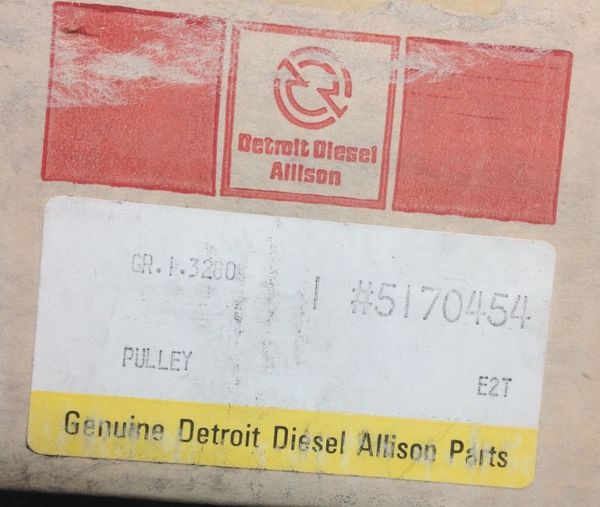 DETROIT PULLEY 5170454 NOS