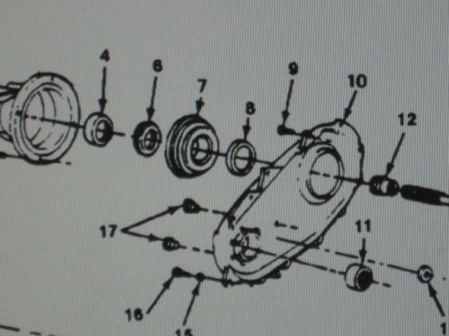 M1008 M1009 MODEL 208 TRANSMISSION SEAL 14095611 NOS