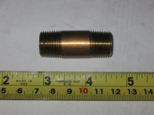 BRASS 3/8" X 1-3/4" NIPPLE NEW