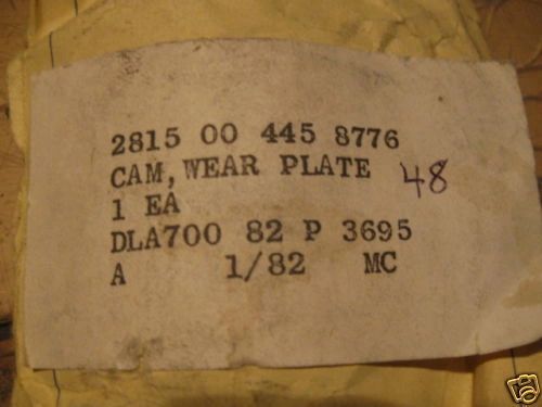 DETROIT DIESEL OR SIMILAR BRAND 71 SERIES CAM ASSY 5196696 NOS