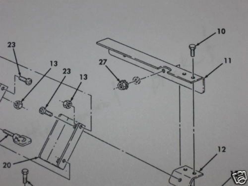 M998A1 GLOBAL POSITIONING RECEIVER BRACKET 12460221 NOS