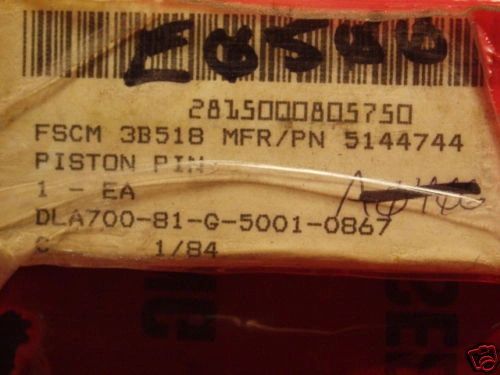 DETROIT DIESEL 71 SERIES PISTON PIN 5144744 NEW