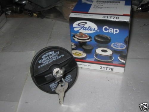 GATES LOCKING FUEL CAP 31778 WITH KEYS NEW