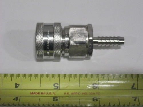 SNAP-TITE VACUUM QUICK COUPLER 1/4" STAINLESS STEEL SVHC-4 NOS