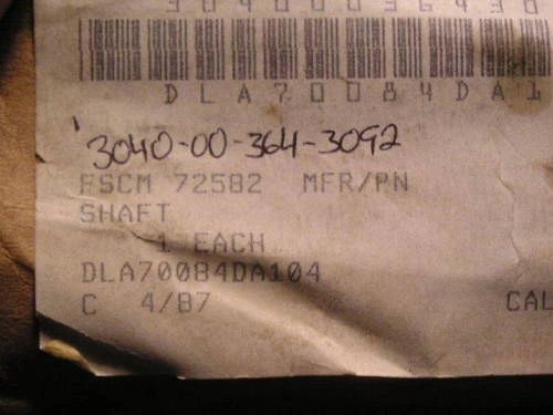 DETROIT DIESEL INLINE 71 SERIES BLOWER DRIVE SHAFT NOS