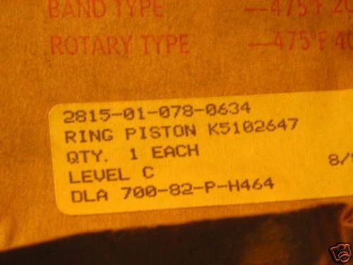 DETROIT DIESEL 71 SERIES RING COMPRESSION 5102648 NOS