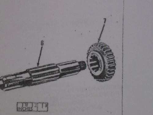 M38A1 A1C REVERSE AND 1ST SLIDING GEAR 7374995 NOS