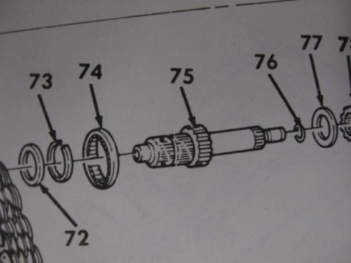 M998 A1 TRANSFER GEARSHAFT SPUR 5740091 NOS