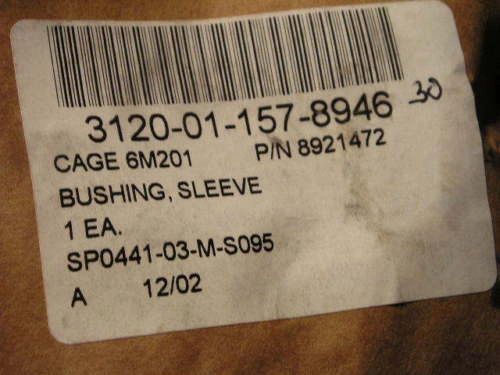 DETROIT DIESEL OR SIMILAR BRAND GOVERNOR THROTTLE BUSHING 8921472 NOS